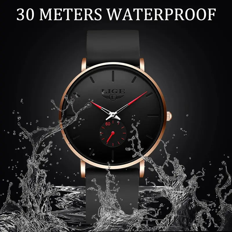 LIGE 2025 New Fashion Sports Mens Watches Top Brand Luxury Waterproof Simple Ultra-Thin Watch Men Quartz Clock Relogio Masculino Gola Watches