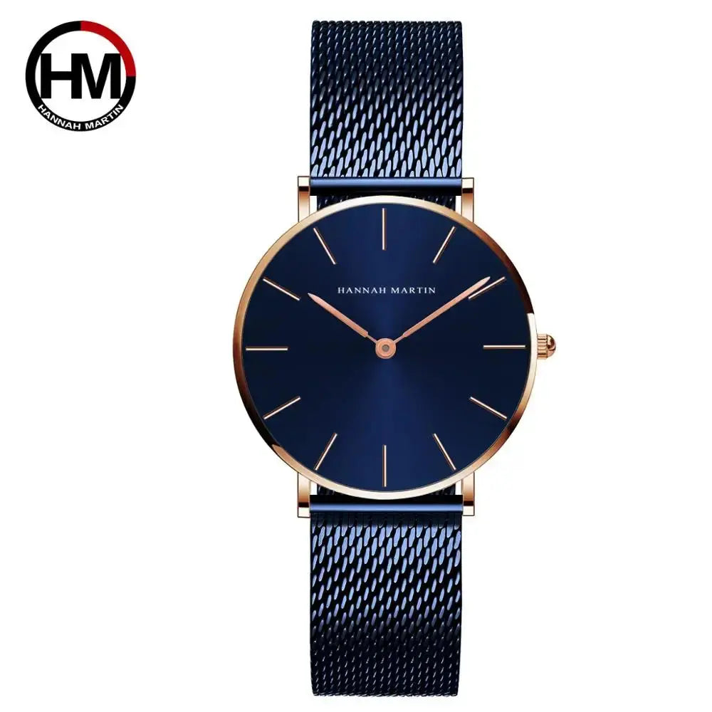Women Watch Top Brand Japan Quartz Movement 36mm Rose Gold Waterproof Fashionable Nordic Minimalist Ladies Watches Gola Watches