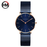 Women Watch Top Brand Japan Quartz Movement 36mm Rose Gold Waterproof Fashionable Nordic Minimalist Ladies Watches