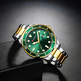CURREN Fashion Business Mens Wristwatches Green Clock Male Quartz Stainless Steel Watches Reloj Hombre