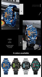 CURREN Men Watch Top Brand Luxury Sports Quartz Mens Watches Full Steel Waterproof Chronograph Wristwatch Men Relogio Masculino Gola Watches