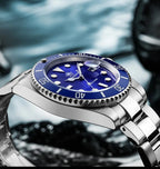 ADDIESDIVE Stainless Steel Watch Men's European and American Business Leisure Quartz Watch Waterproof Outdoor Sports Watch Gola Watches