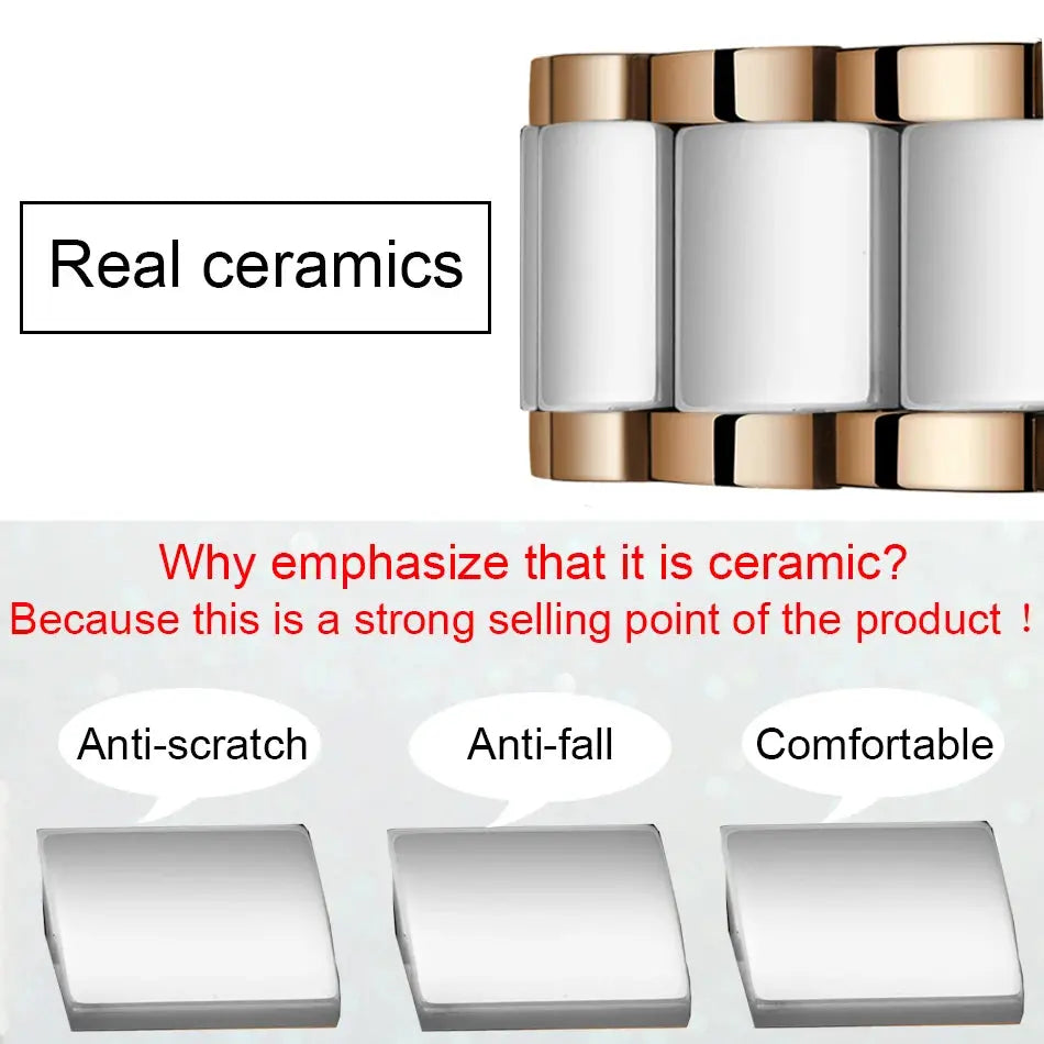 LIGE Brand Sunkta Women Watch 2020 Fashion Ladies Ceramic Wrist Watch Women Dress Watches Stainless Steel Waterproof Date Clock Gola Watches