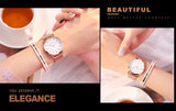 Women Watch Top Brand Japan Quartz Movement 36mm Rose Gold Waterproof Fashionable Nordic Minimalist Ladies Watches