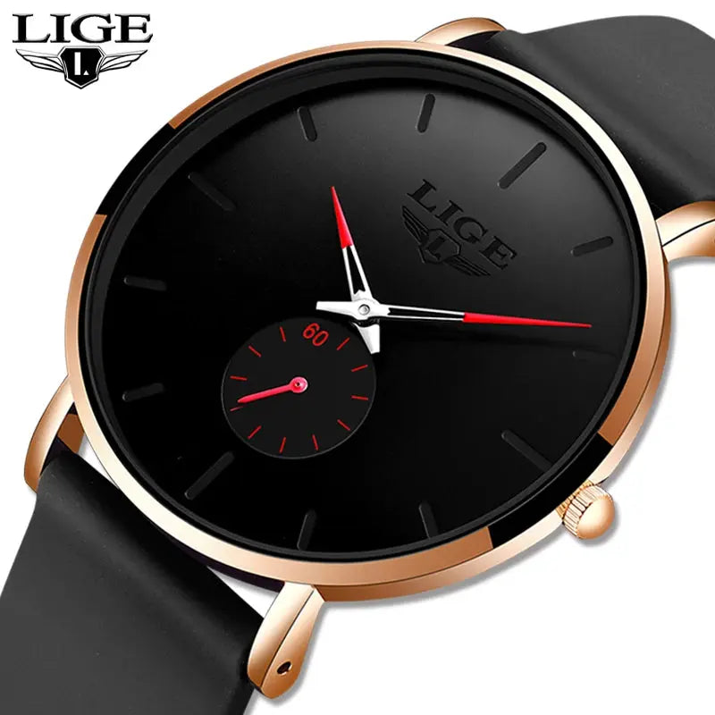 LIGE 2025 New Fashion Sports Mens Watches Top Brand Luxury Waterproof Simple Ultra-Thin Watch Men Quartz Clock Relogio Masculino Gola Watches