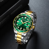 CURREN Fashion Business Mens Wristwatches Green Clock Male Quartz Stainless Steel Watches Reloj Hombre
