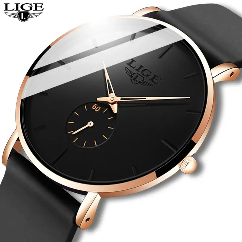 LIGE New Fashion Mens Watches Top Brand Luxury Sport Gola Watches
