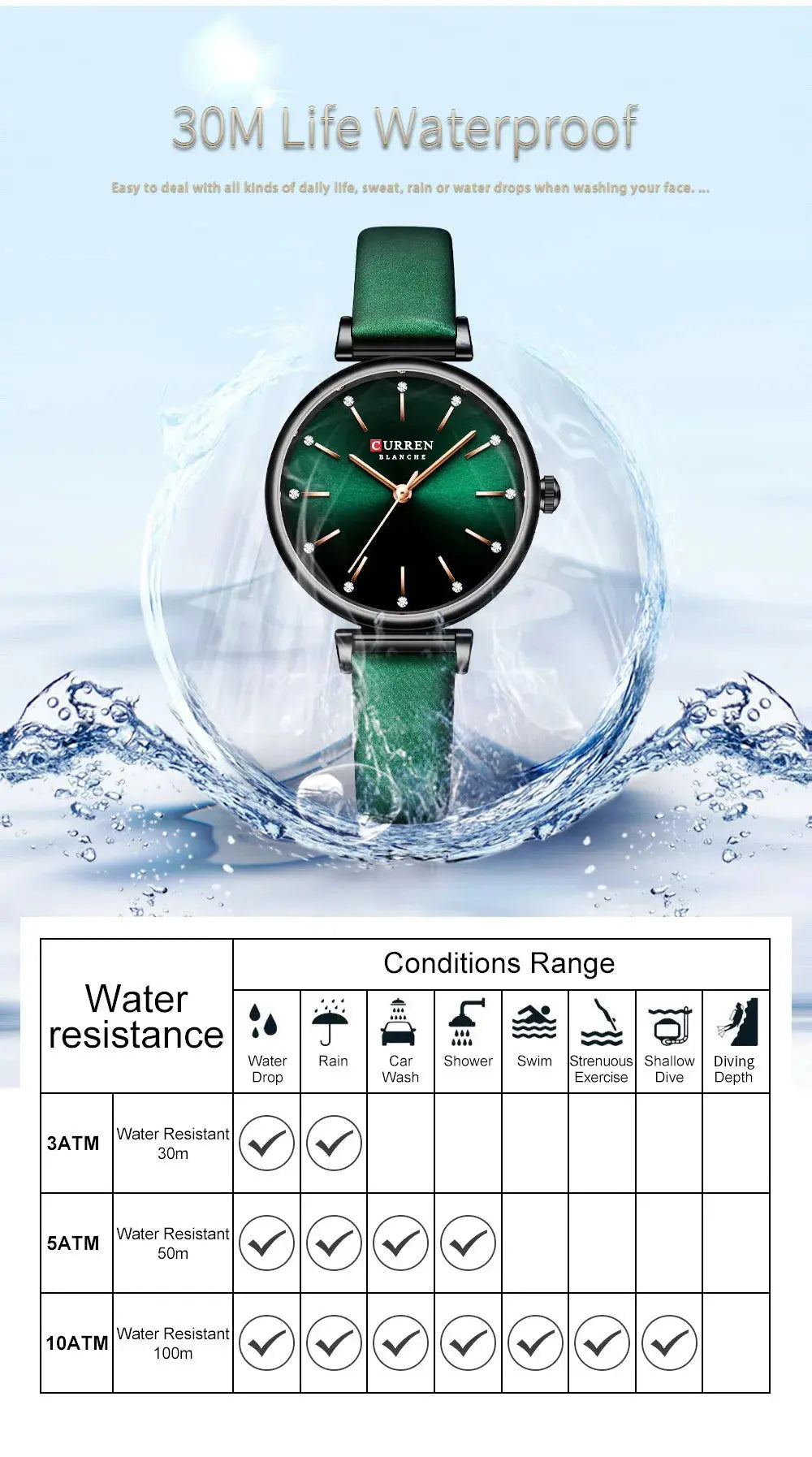 CURREN Fashion Classic Quartz Women Watch Leather Retro Waterproof Clock Ladies Rose Gold Bracelet Wristwatch Relogio Feminino Gola Watches