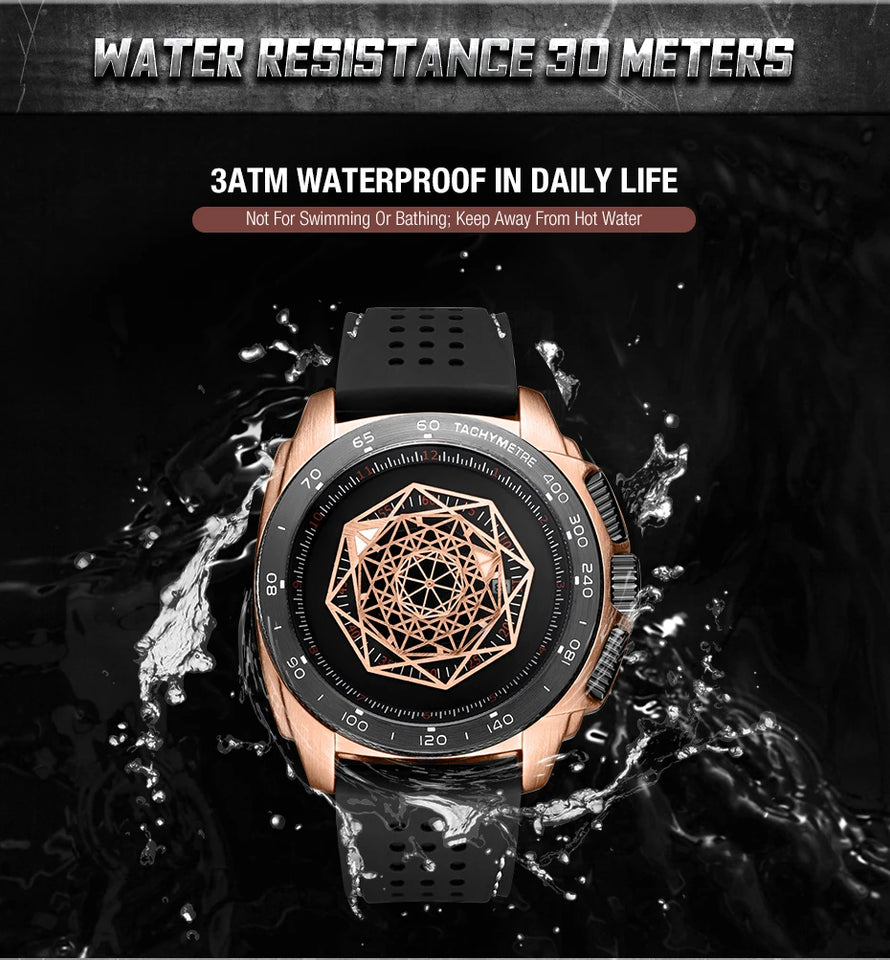 MEGIR & RUIMAS Fashion Man Sport Quartz Watch Luxury Top Brand Silicone Men's Watches Military Waterproof Date Wristwatch Male