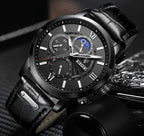 2025 New Mens Watches LIGE Top Brand Luxury Leather Casual Quartz Watch Men's Sport Waterproof Clock Watch Relogio Masculino+Box Gola Watches