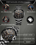 LIGE 2025 Fashion Mens Watches Top Brand Luxury Business Watch For Men Stainless Steel Waterproof Quartz Clock Relogio Masculino