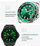 CURREN Fashion Business Mens Wristwatches Green Clock Male Quartz Stainless Steel Watches Reloj Hombre