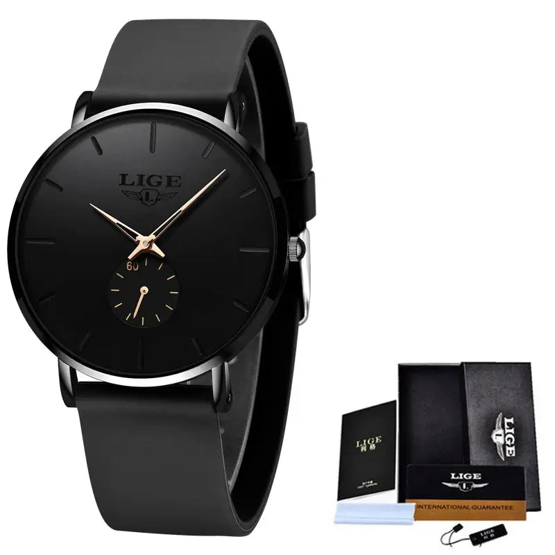 LIGE New Fashion Mens Watches Top Brand Luxury Sport Gola Watches