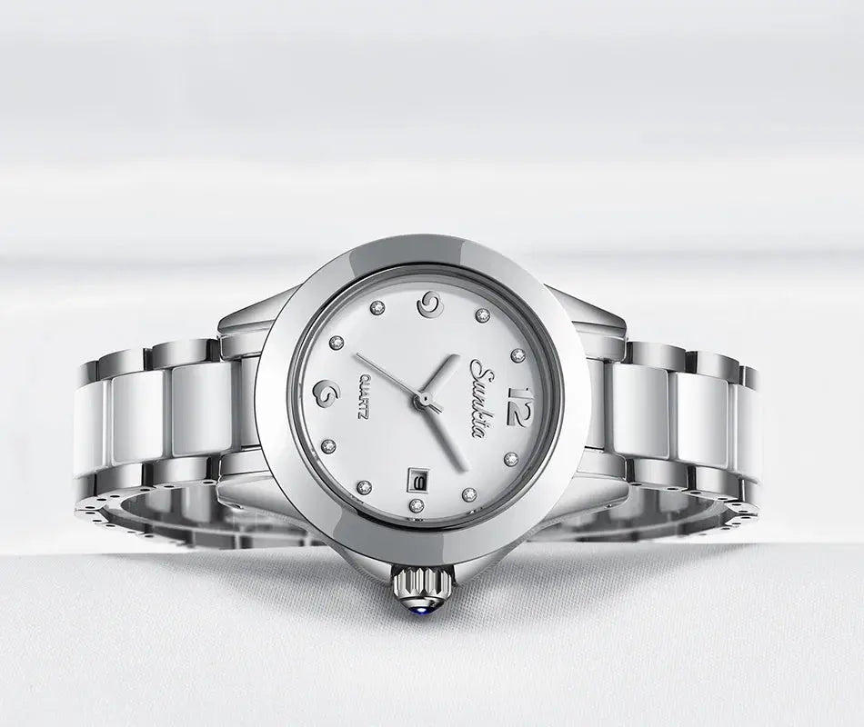 LIGE Brand Sunkta Women Watch 2020 Fashion Ladies Ceramic Wrist Watch Women Dress Watches Stainless Steel Waterproof Date Clock Gola Watches