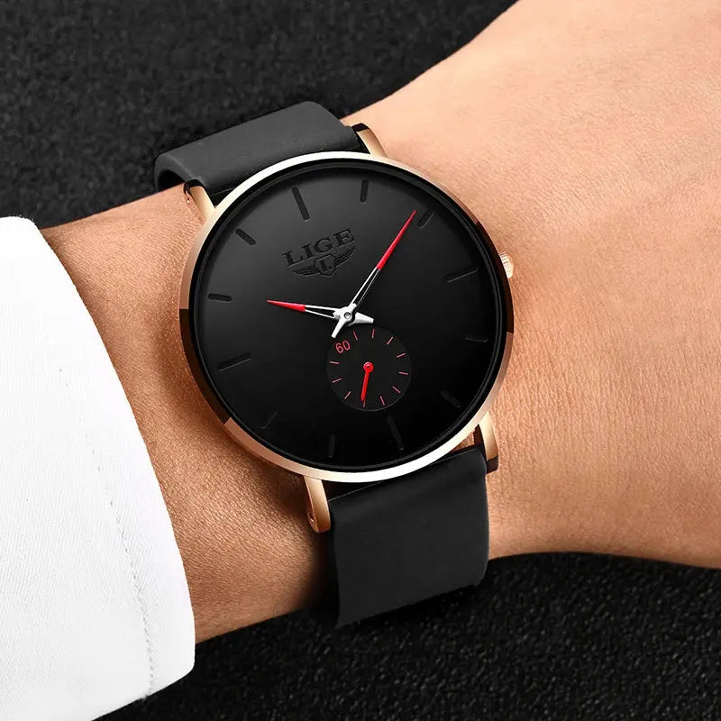 LIGE 2025 New Fashion Sports Mens Watches Top Brand Luxury Waterproof Simple Ultra-Thin Watch Men Quartz Clock Relogio Masculino Gola Watches