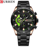 CURREN Men Watch Top Brand Luxury Sports Quartz Mens Watches Full Steel Waterproof Chronograph Wristwatch Men Relogio Masculino