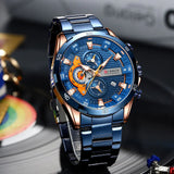 CURREN Men Watch Top Brand Luxury Sports Quartz Mens Watches Full Steel Waterproof Chronograph Wristwatch Men Relogio Masculino