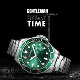 CURREN Fashion Business Mens Wristwatches Green Clock Male Quartz Stainless Steel Watches Reloj Hombre