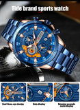 CURREN Men Watch Top Brand Luxury Sports Quartz Mens Watches Full Steel Waterproof Chronograph Wristwatch Men Relogio Masculino