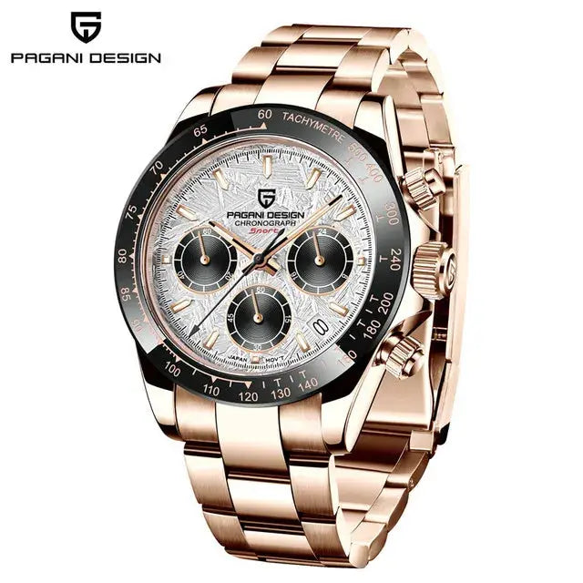 PAGANI DESIGN PD-1664 – Men's Quartz Watch 40mm Chronograph Sapphire 10BAR Gola Watches