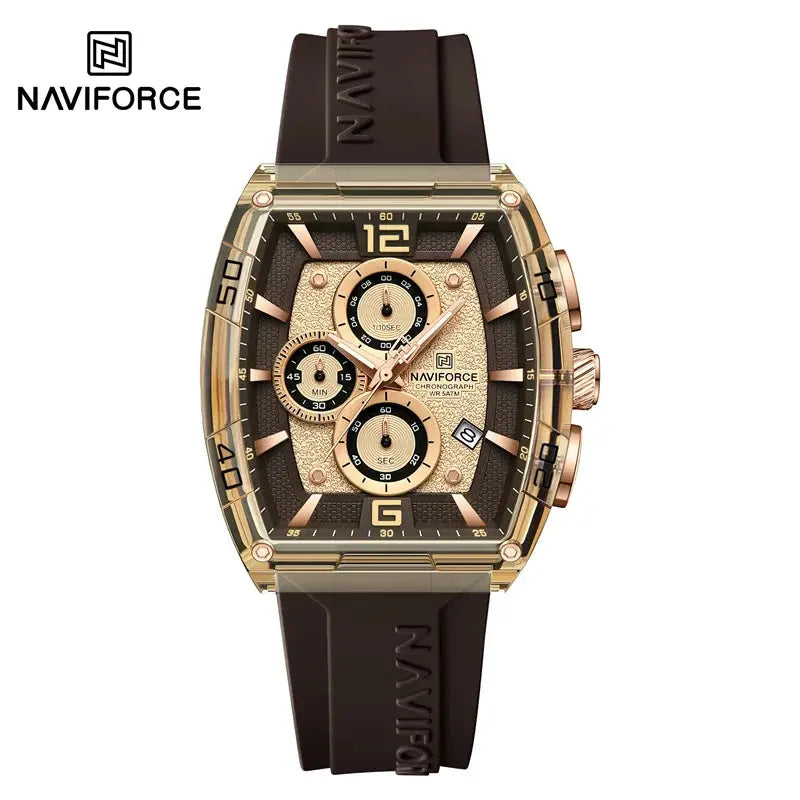 Top Brand NAVIFORCE Fashion Watches for Men Quartz Silicone Strap 50M Waterproof Date Original Man's WristWatch Reloj Hombr 2025 My Store