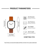 TOMI Watch Minimalist Men's Square Fashion Ultra thin Watch Minimalist Women's High Quality Elegant Quartz Watch Clock Gift Gola Watches