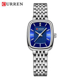 CURREN 9093 Fashion Quartz Women's Watch Elegant Square Dial Gold Stainless Steel Strap Casual Waterproof Watch relojes de mujer