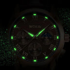 Fashion Men Luxury Watches Mens Business PU Leather Quartz Watch Gifts For Male Calendar Wristwatch Relogio Masculino Gola Watches