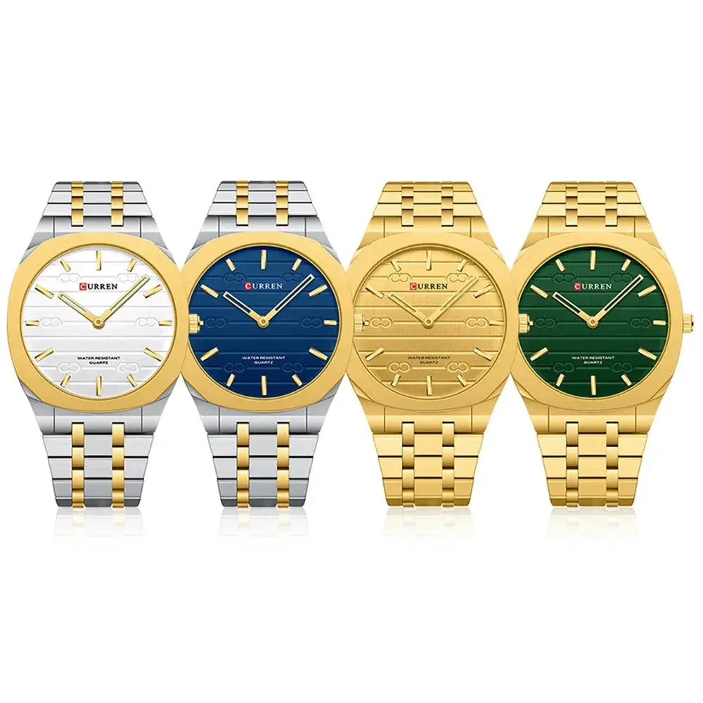 CURREN Fashion Brand Thin Quartz Watch Simple  Personalized Colors Wristwatches Waterproof 38 mm Dial Gola Watches