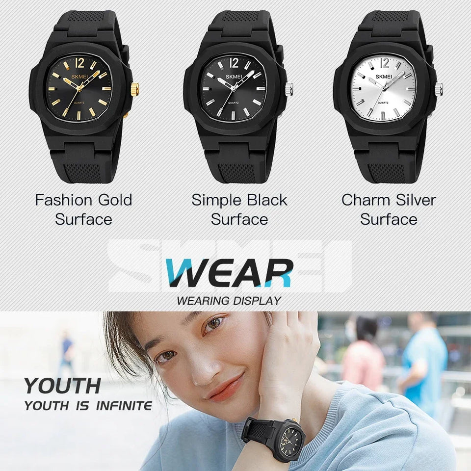 SKMEI 1717  Fashion Sport Mens Wristwatches Time Male Clock Waterproof relogios masculinos Casual Men Quartz Watch