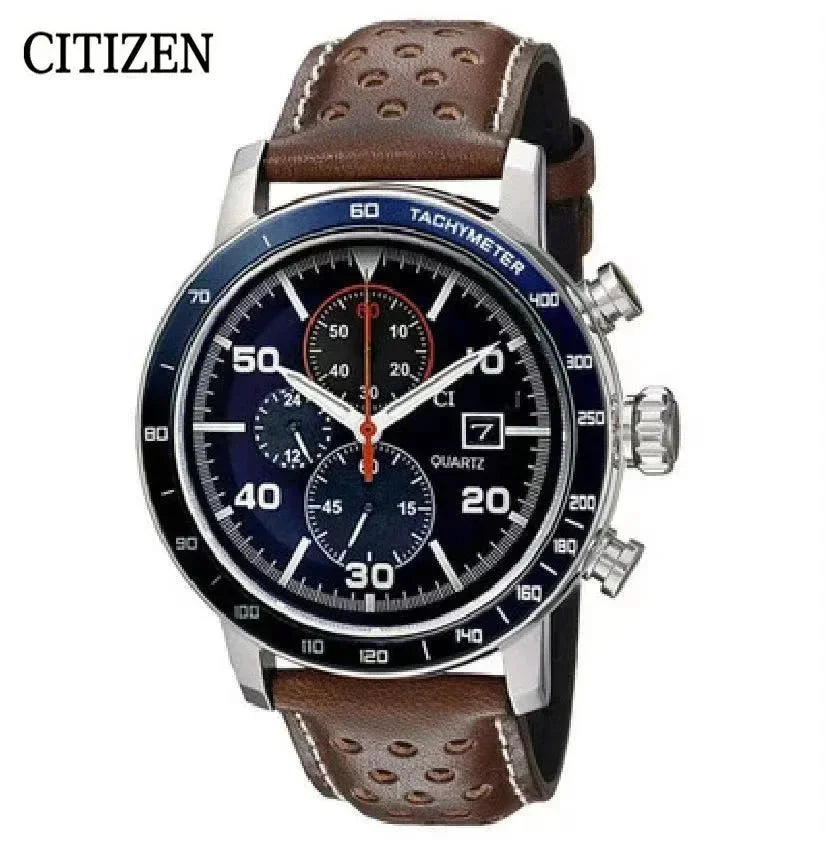 CITIZEN Top Brand Quartz Watch Luxury Trend Clock Waterproof Multi Function Strap Fancy Round Stainless Mechanical Wristwatches