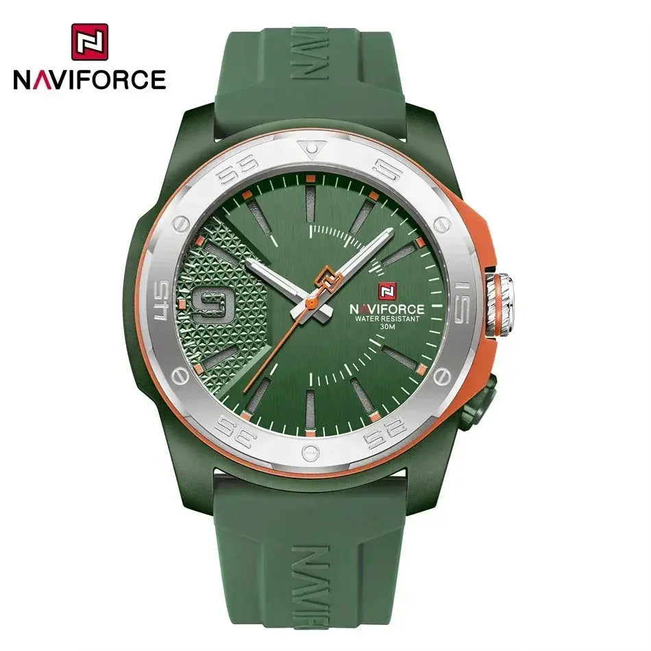 NAVIFORCE Luxury Fashion Quartz Watches for men Silicone Strap Hand Clock 50m Waterproof Japan Movement Man Sports Wristwatches My Store