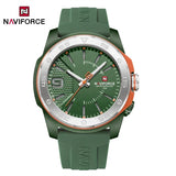 NAVIFORCE Luxury Fashion Quartz Watches for men Silicone Strap Hand Clock 50m Waterproof Japan Movement Man Sports Wristwatches