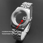 Neiton 36mm/39mm Sapphire Glass For Men Watch Case Fit NH36 NH34 NH35Movement FashionWaterproof Jubilee Stainless Steel Gola Watches