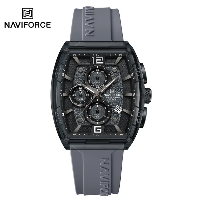 Top Brand NAVIFORCE Fashion Watches for Men Quartz Silicone Strap 50M Waterproof Date Original Man's WristWatch Reloj Hombr 2025