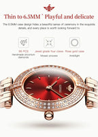 OUPINKE 3191 Luxury Women Watch Original Top Brand Waterproof Sapphire Mirror Diamond Watch Swiss Movement Quartz Women Watch Gola Watches