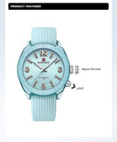 NAVIFORCE Women's Waterproof Watch Fashion Casual Luminous Display Quartz Wristwatch with Silicone Band Reloj Mujer High Quality