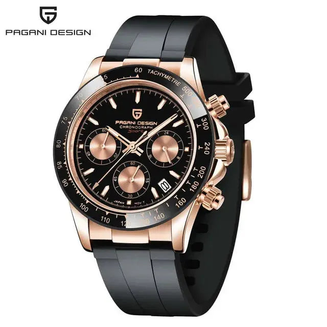PAGANI DESIGN PD-1664 – Men's Quartz Watch 40mm Chronograph Sapphire 10BAR Gola Watches