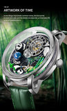 2025 PINDU New Panda Series National Treasure Symbol Men Mechanical Watch Rotating Crystal Ball 45.5MM Wristwatches Men M2791B