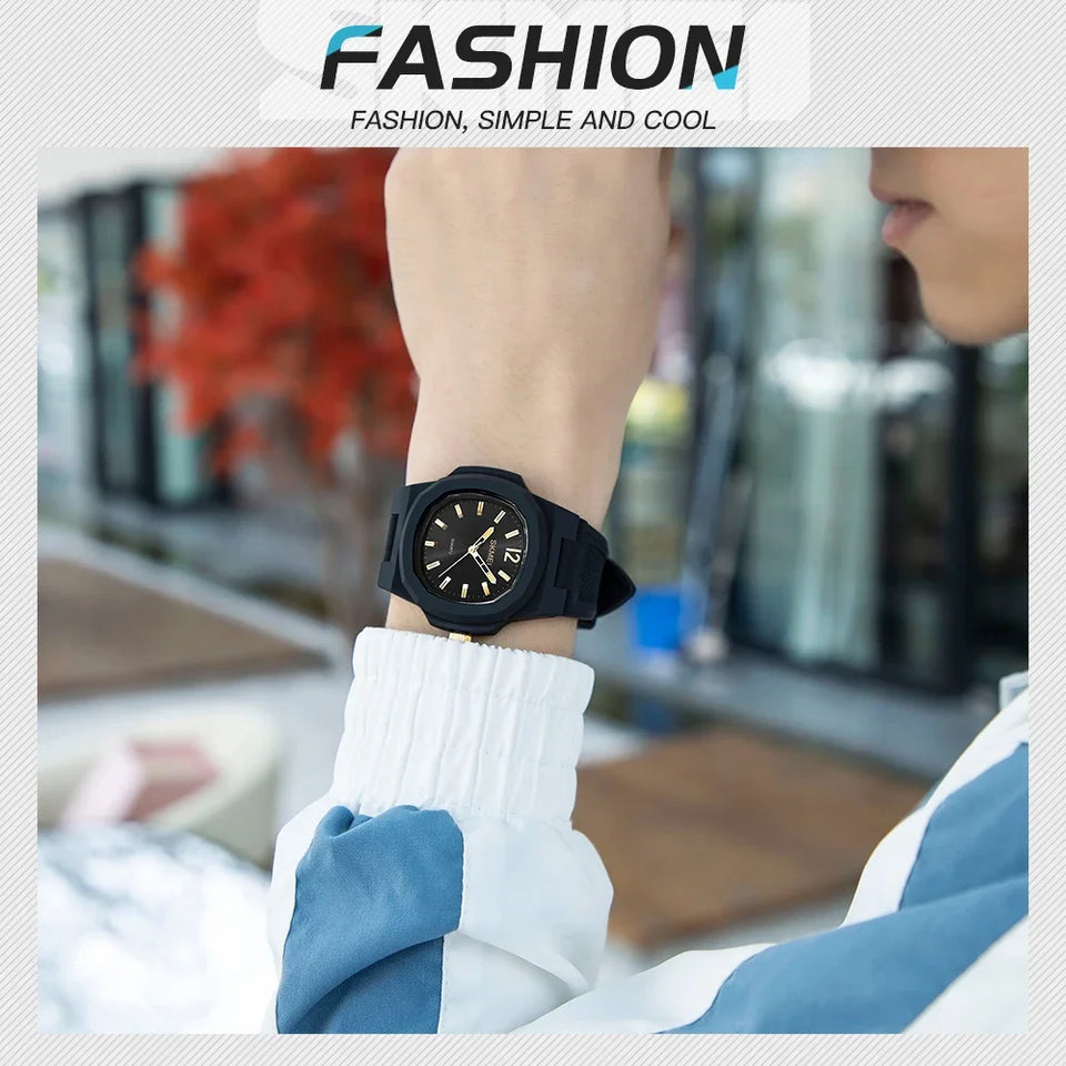 SKMEI 1717  Fashion Sport Mens Wristwatches Time Male Clock Waterproof relogios masculinos Casual Men Quartz Watch