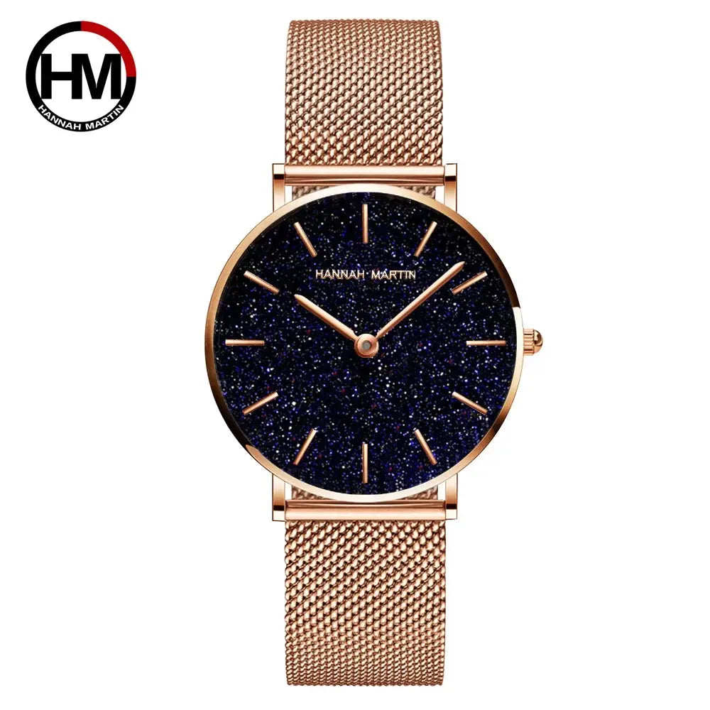 Women Watch Top Brand Japan Quartz Movement 36mm Rose Gold Waterproof Fashionable Nordic Minimalist Ladies Watches Gola Watches