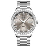 LIGE elegant women's watch Fashion waterproof clock luminous stainless steel business quartz watch for Women reloj de mujer+BOX