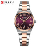 CURREN Watch Women,Watches for Women,Ladies Watches,Waterproof Fashion Dress Stainless Steel Bracelet Analog Watches Date