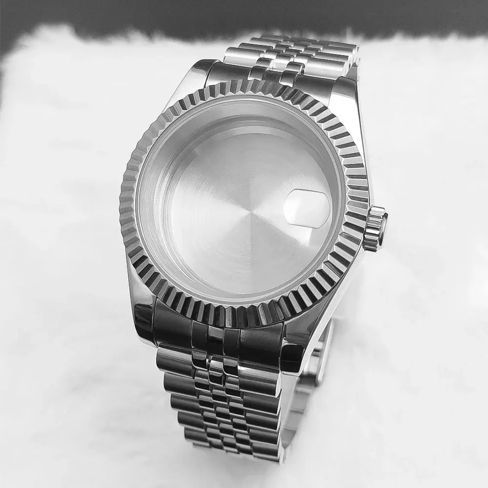 Neiton 36mm/39mm Sapphire Glass For Men Watch Case Fit NH36 NH34 NH35Movement FashionWaterproof Jubilee Stainless Steel Gola Watches