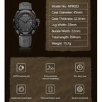 Top Brand NAVIFORCE  Men Quartz Watch Sports Shockproof Waterproof Leather Male Fashion Luxury WristWatch Casual Calendar Clock My Store