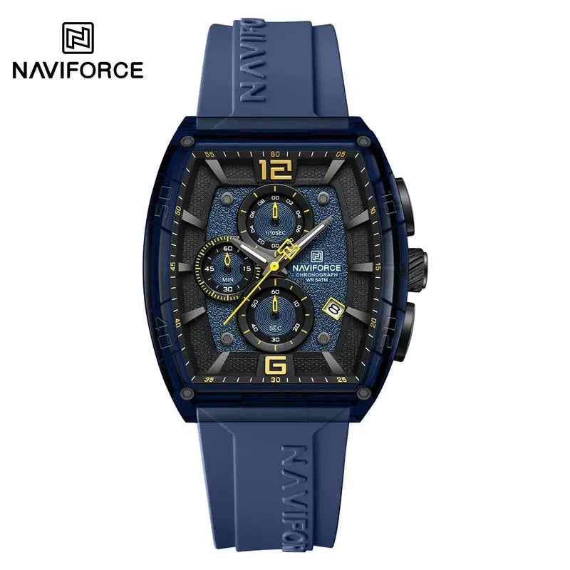 Top Brand NAVIFORCE Fashion Watches for Men Quartz Silicone Strap 50M Waterproof Date Original Man's WristWatch Reloj Hombr 2025 My Store
