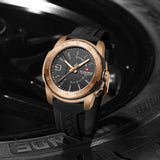 NAVIFORCE Luxury Man Watch Quartz Waterproof Luminous Date Chronograph Leather Men Wristwatch Military Sports Men's Watches