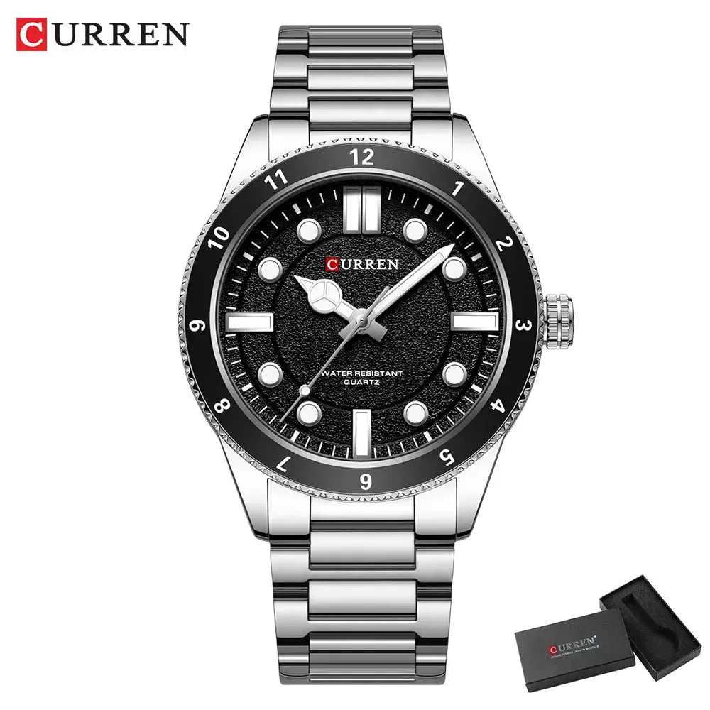 CURREN 2025 New Luxury Watch Business Waterproof Male Clock Luminous Stainless Steel Quartz Men Watch reloj hombre Gola Watches