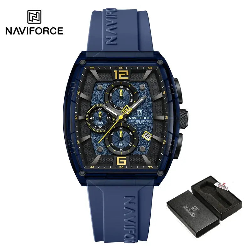 Top Brand NAVIFORCE Fashion Watches for Men Quartz Silicone Strap 50M Waterproof Date Original Man's WristWatch Reloj Hombr 2025 My Store