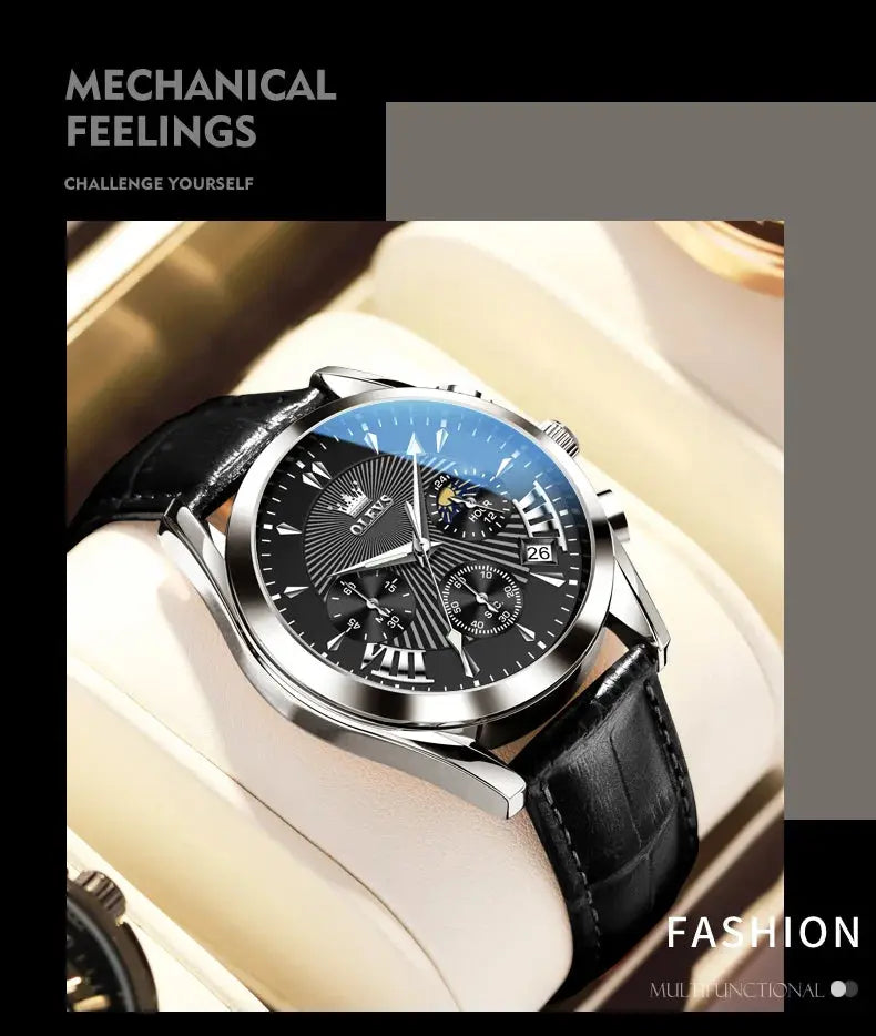 OLEVS Original Luxury Brand Men's Watches - High Quality Waterproof Quartz Watch for Men Gola Watches